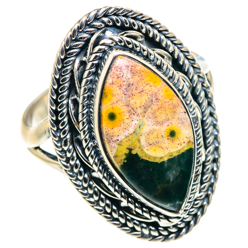 Ocean Jasper Rings handcrafted by Ana Silver Co - RING92444