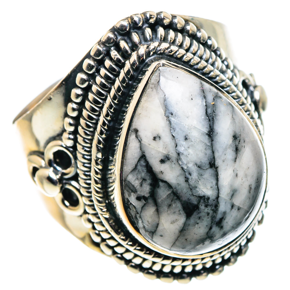 Pinolith Jasper Rings handcrafted by Ana Silver Co - RING92447 - Photo 2