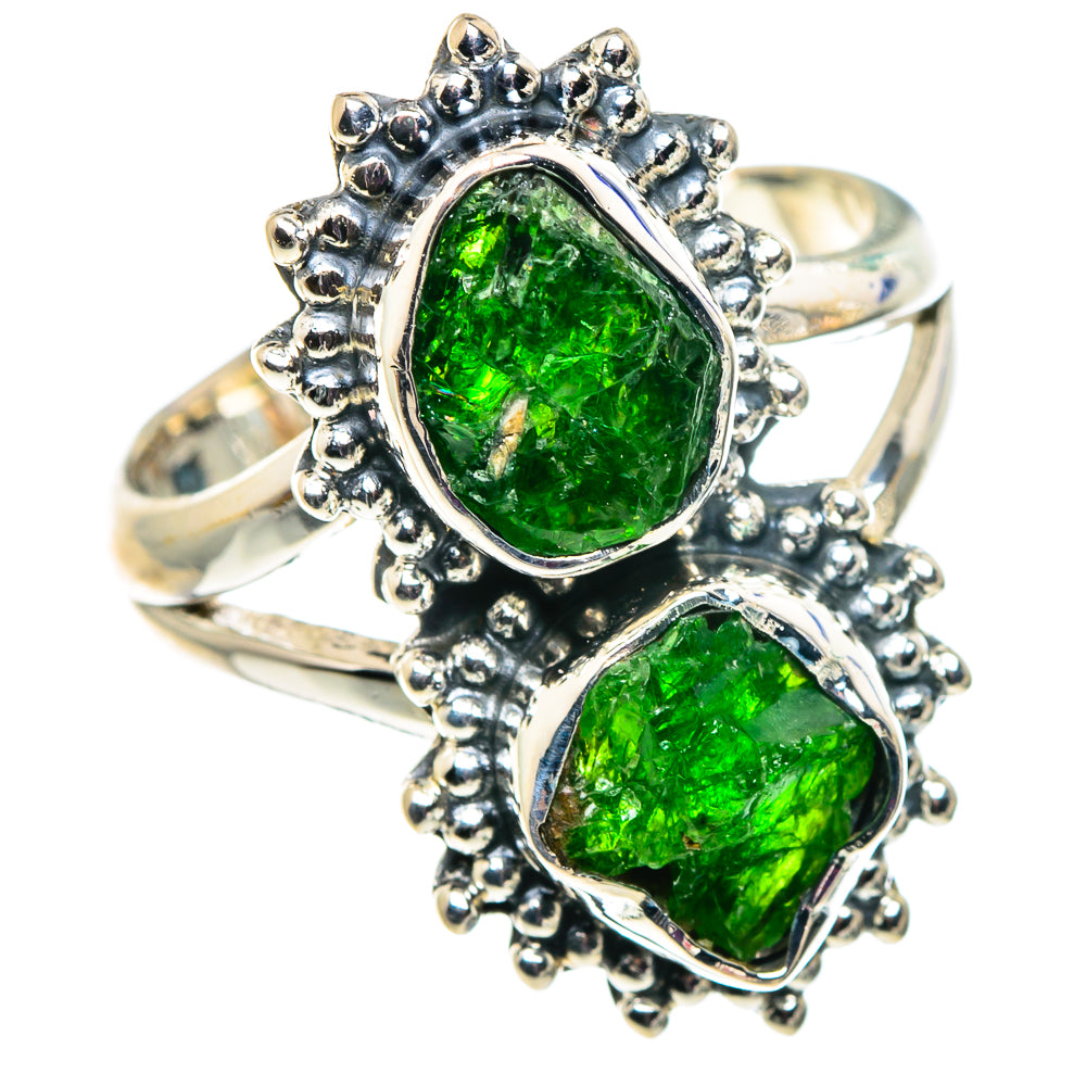 Chrome Diopside Rings handcrafted by Ana Silver Co - RING92453