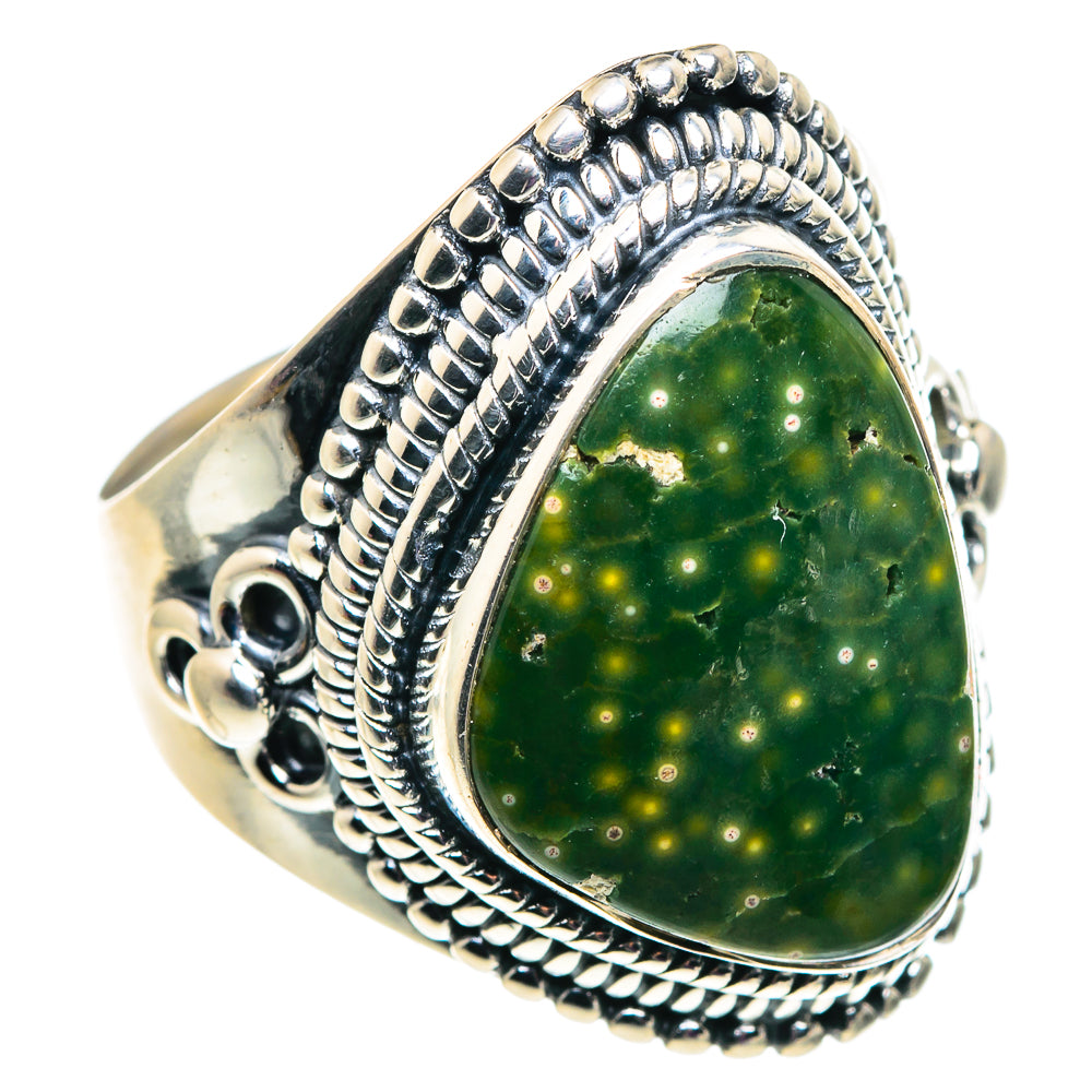 Ocean Jasper Rings handcrafted by Ana Silver Co - RING92454