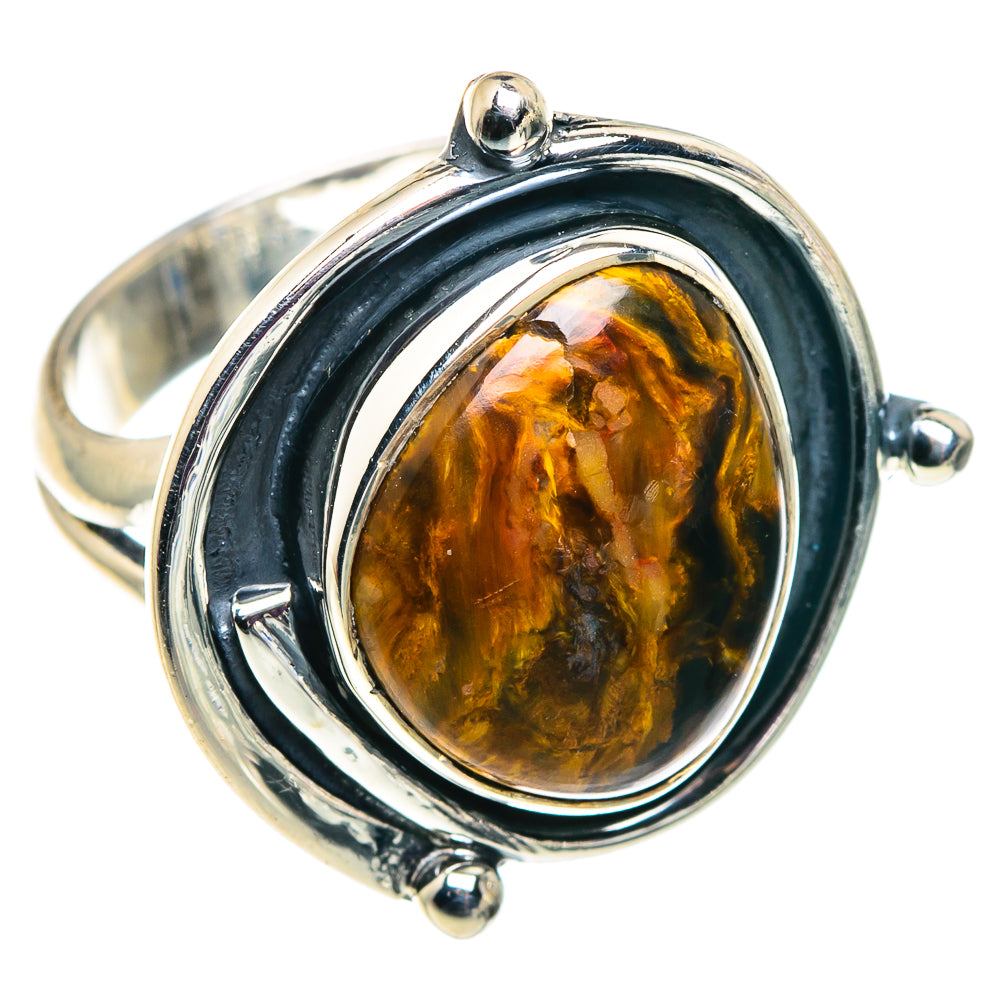 Golden Pietersite Rings handcrafted by Ana Silver Co - RING92455