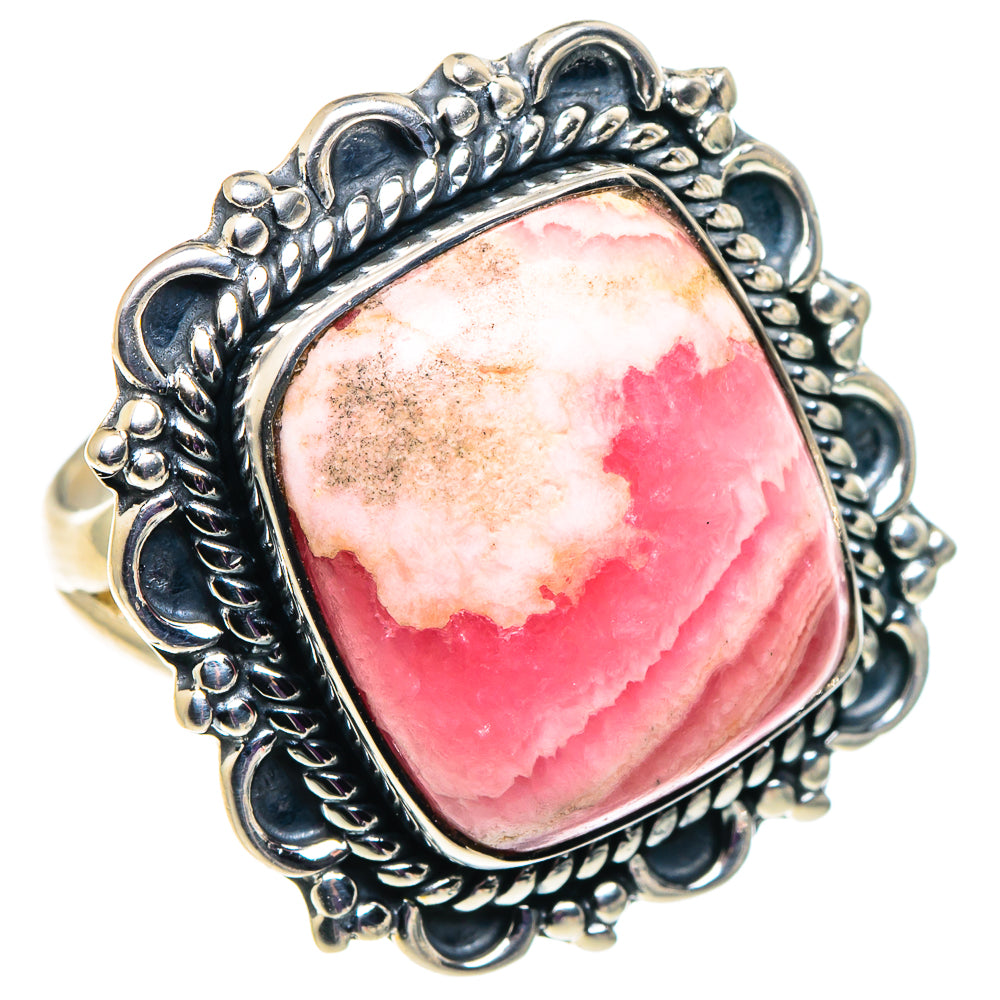 Rhodochrosite Rings handcrafted by Ana Silver Co - RING92460 - Photo 2