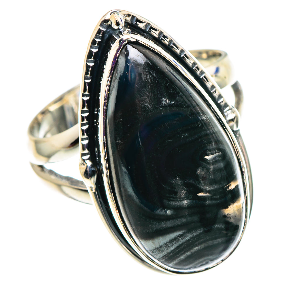 Psilomelane Rings handcrafted by Ana Silver Co - RING92485