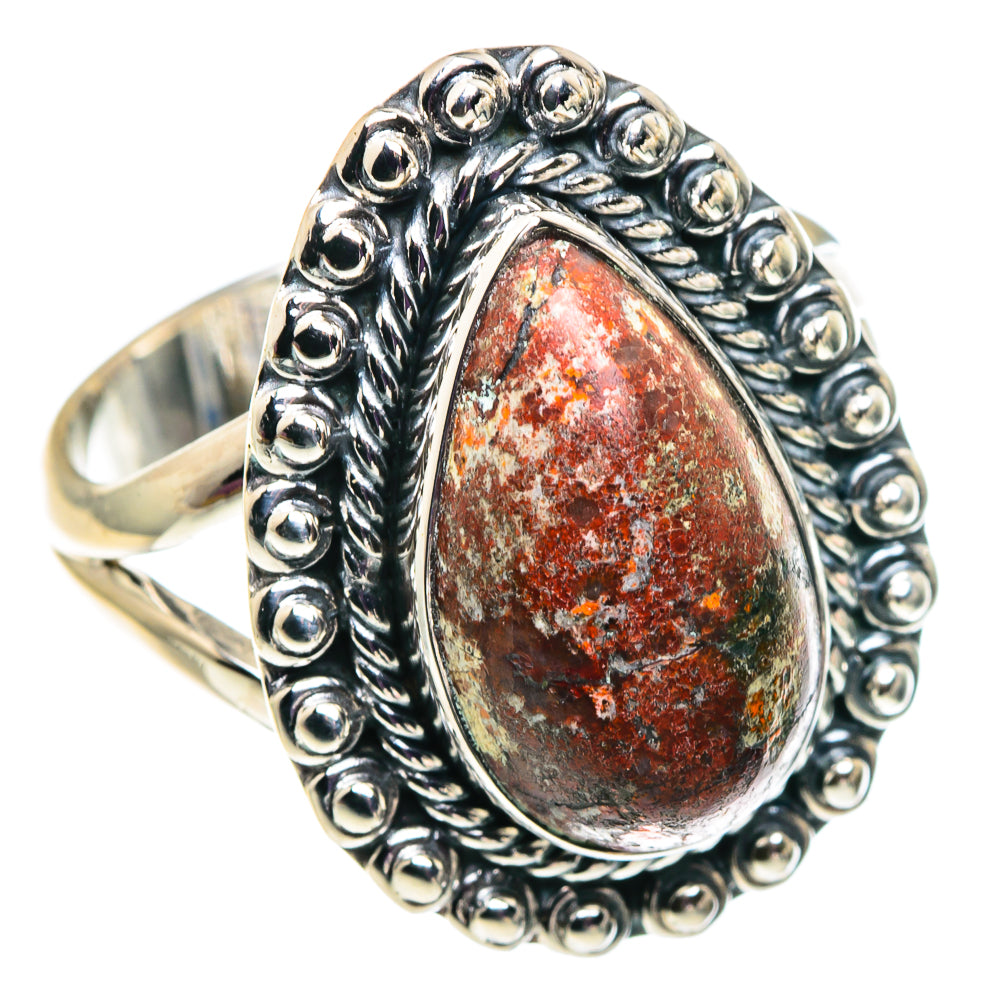 Red Jasper Rings handcrafted by Ana Silver Co - RING92495 - Photo 2