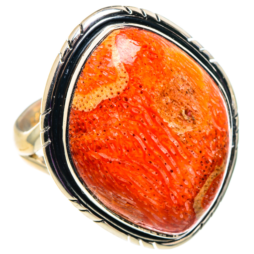 Sponge Coral Rings handcrafted by Ana Silver Co - RING92497