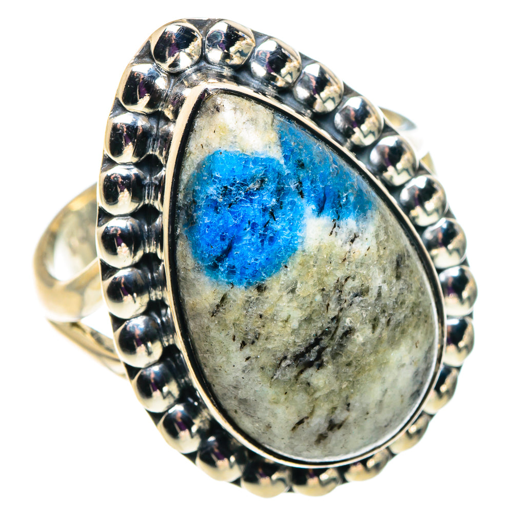 K2 Blue Azurite Rings handcrafted by Ana Silver Co - RING92504 - Photo 2