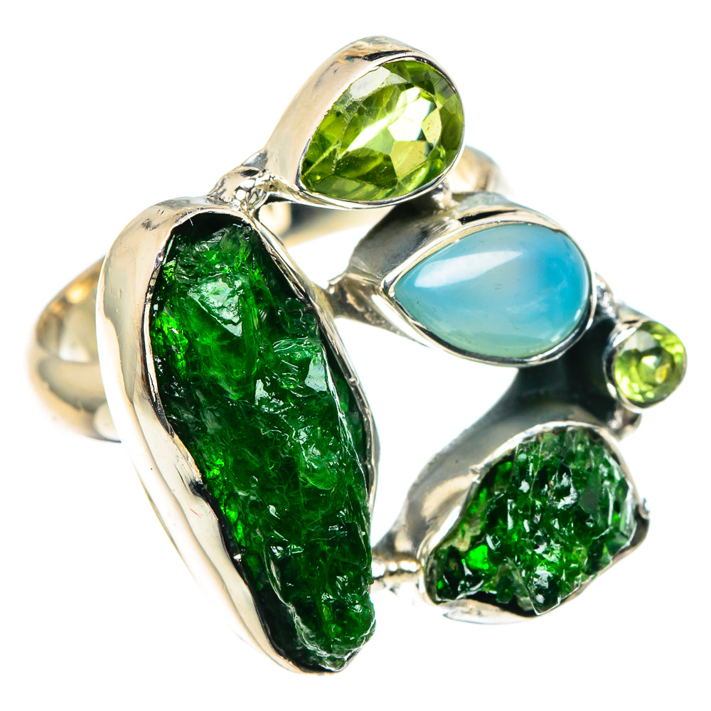 Chrome Diopside Rings handcrafted by Ana Silver Co - RING92508