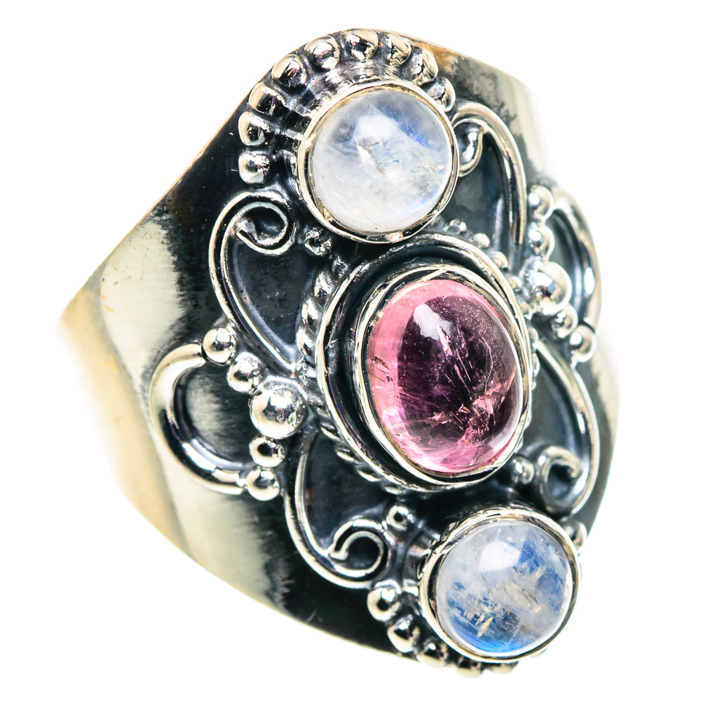 Pink Tourmaline Rings handcrafted by Ana Silver Co - RING92512