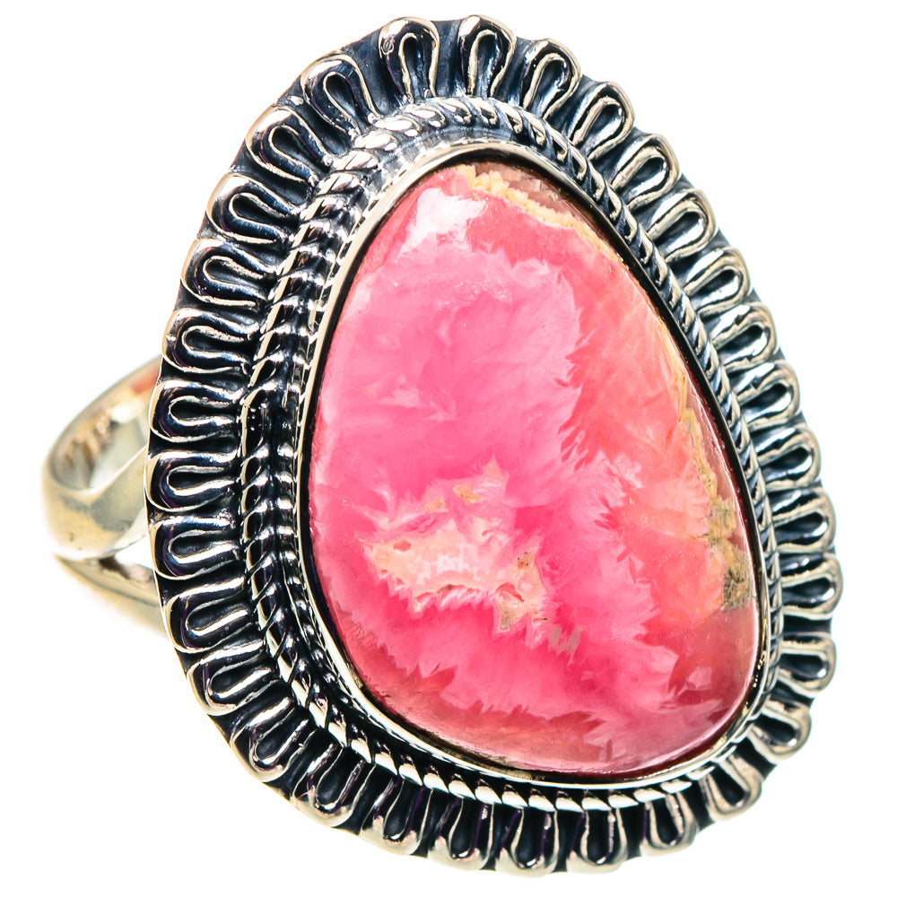 Rhodochrosite Rings handcrafted by Ana Silver Co - RING92513