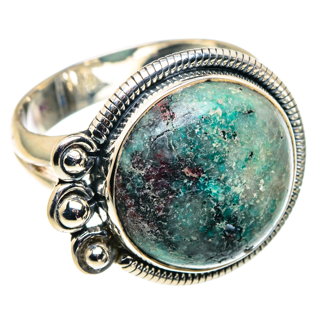 Ruby Fuchsite Rings handcrafted by Ana Silver Co - RING92522