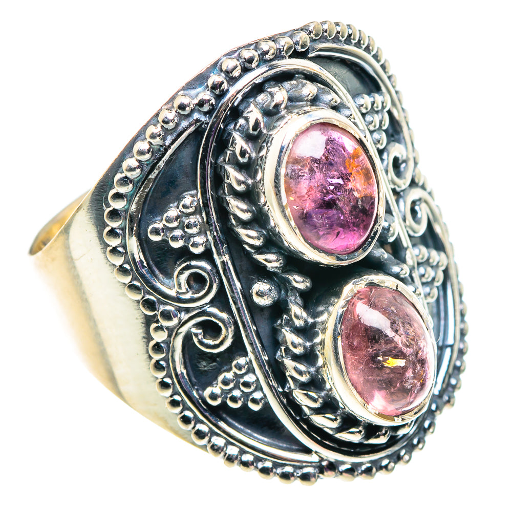 Pink Tourmaline Rings handcrafted by Ana Silver Co - RING92527