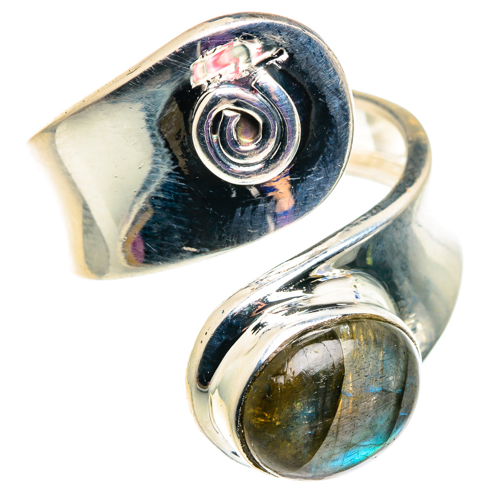 Labradorite Rings handcrafted by Ana Silver Co - RING92536