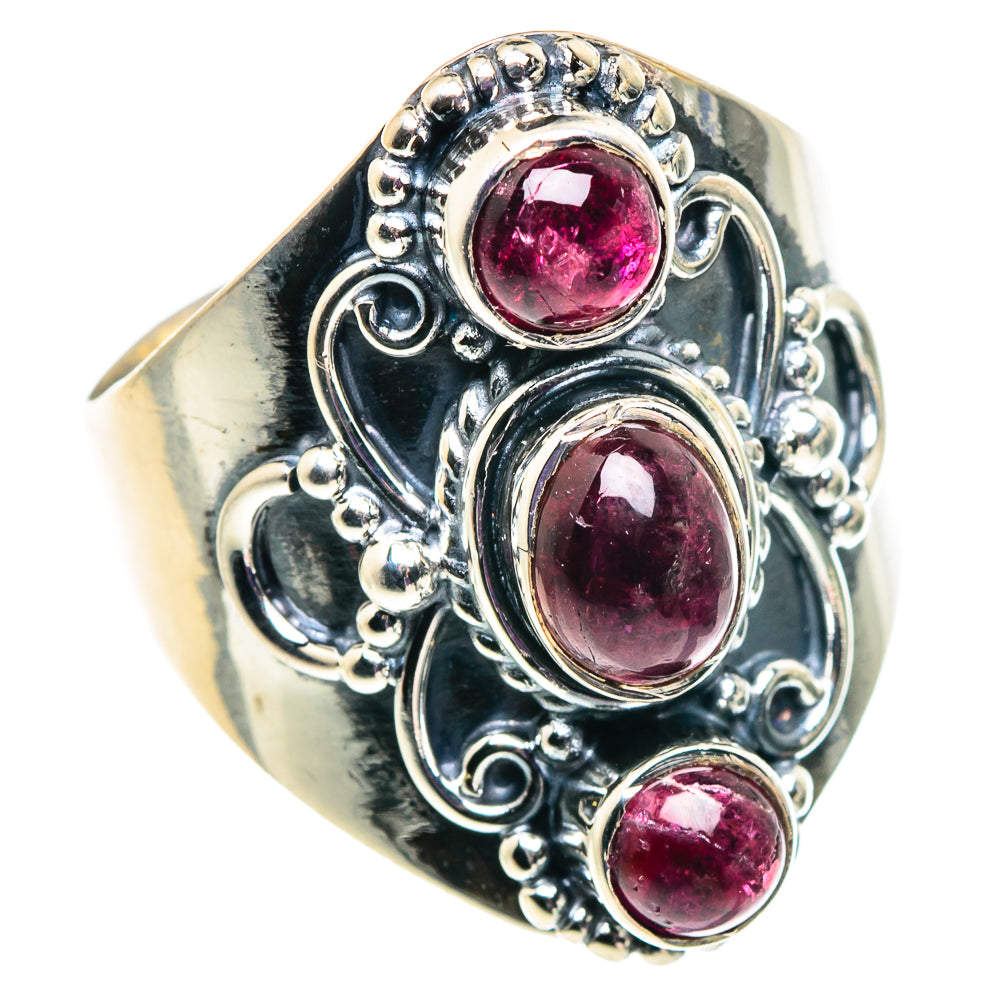 Pink Tourmaline Rings handcrafted by Ana Silver Co - RING92540
