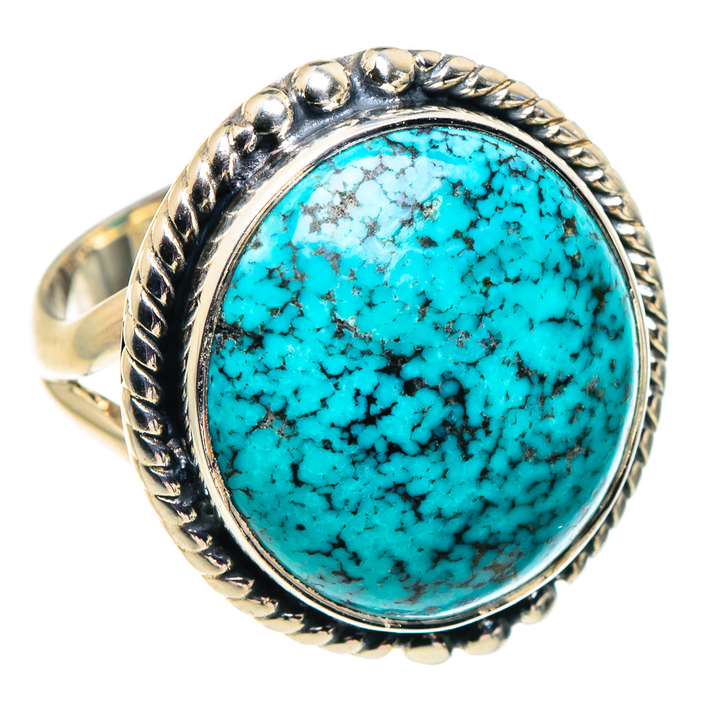 Tibetan Turquoise Rings handcrafted by Ana Silver Co - RING92547