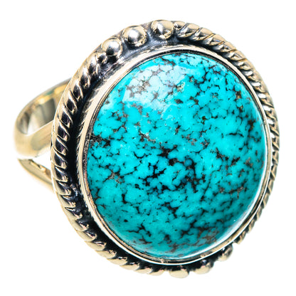 Tibetan Turquoise Rings handcrafted by Ana Silver Co - RING92547