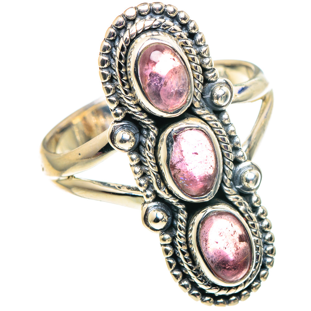 Pink Tourmaline Rings handcrafted by Ana Silver Co - RING92552