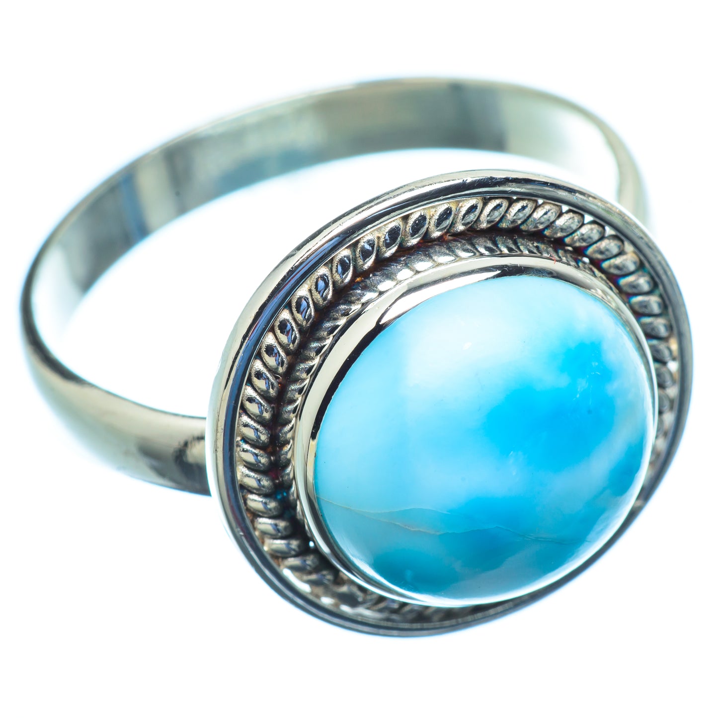 Larimar Rings handcrafted by Ana Silver Co - RING9255