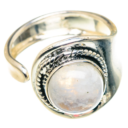 Rainbow Moonstone Rings handcrafted by Ana Silver Co - RING92577