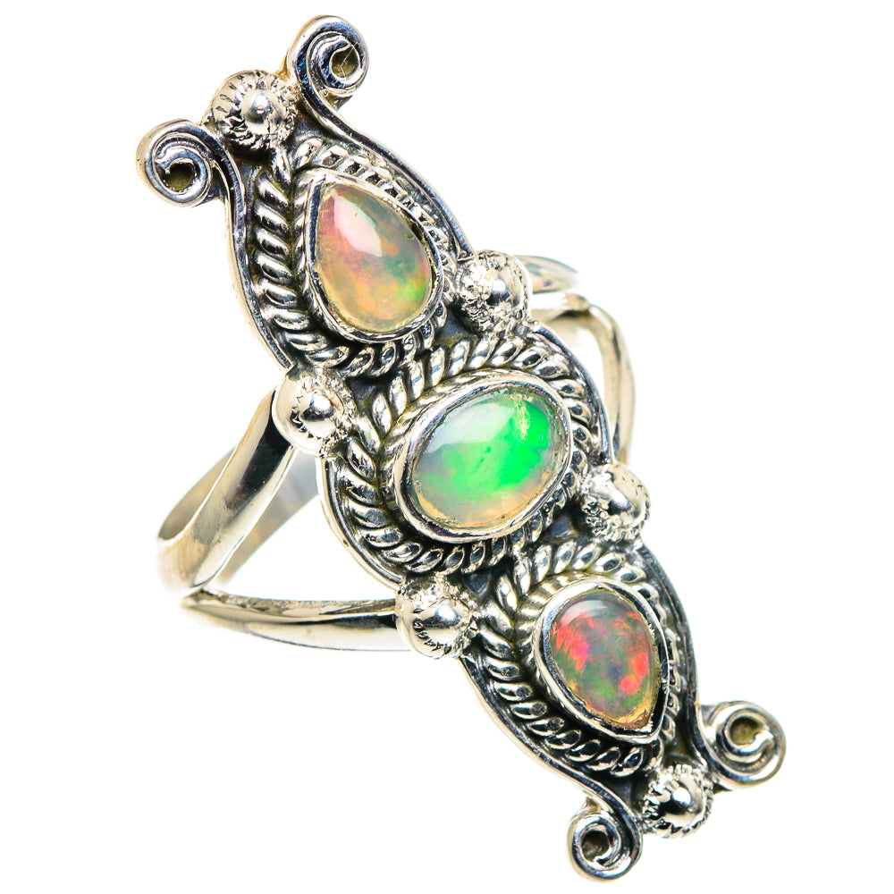 Ethiopian Opal Rings handcrafted by Ana Silver Co - RING92583