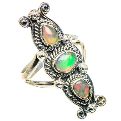 Ethiopian Opal Rings handcrafted by Ana Silver Co - RING92583