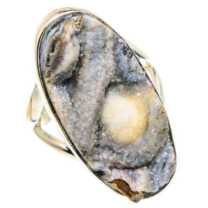 Desert Druzy Rings handcrafted by Ana Silver Co - RING92585