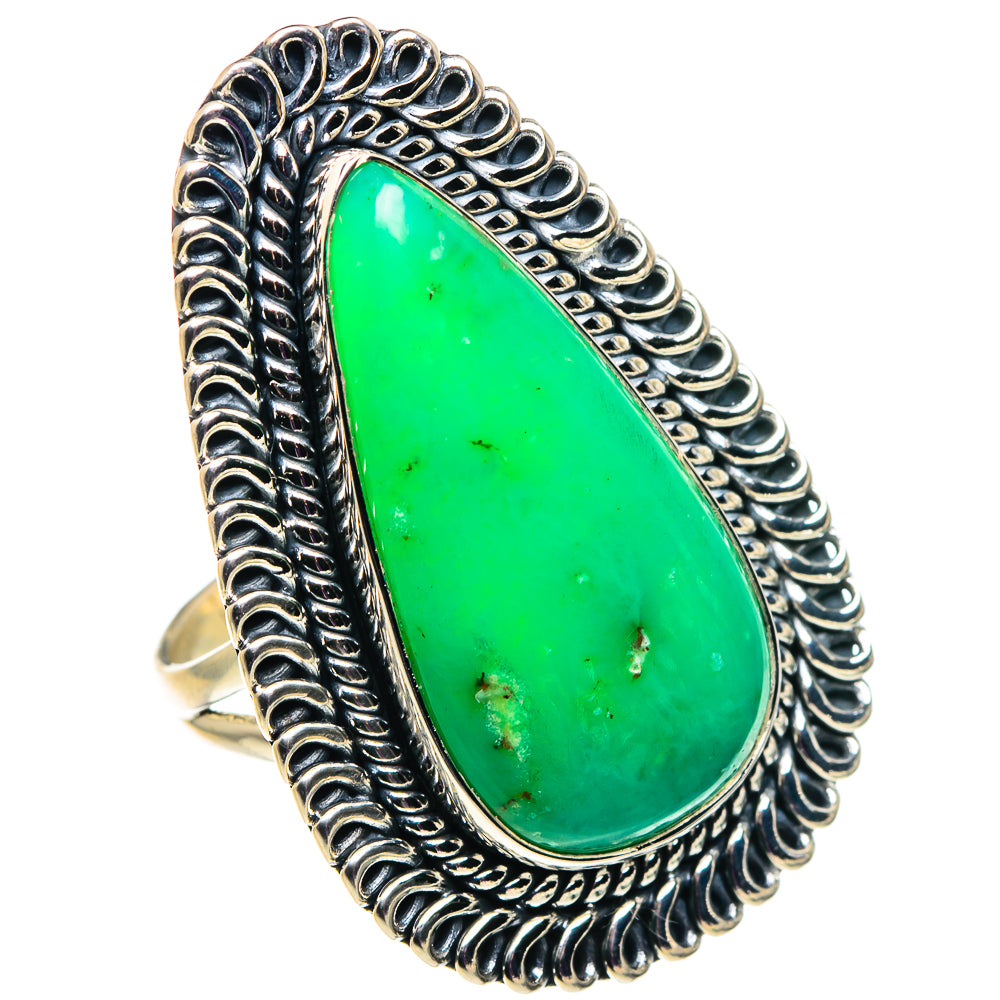 Chrysoprase Rings handcrafted by Ana Silver Co - RING92596
