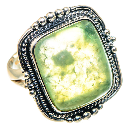 Prehnite Rings handcrafted by Ana Silver Co - RING92597