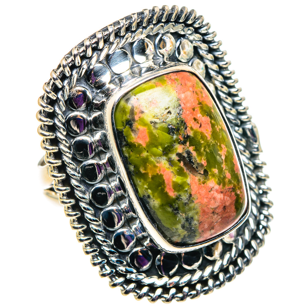 Unakite Rings handcrafted by Ana Silver Co - RING92599