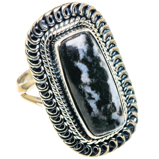 Gabbro Stone Rings handcrafted by Ana Silver Co - RING92613