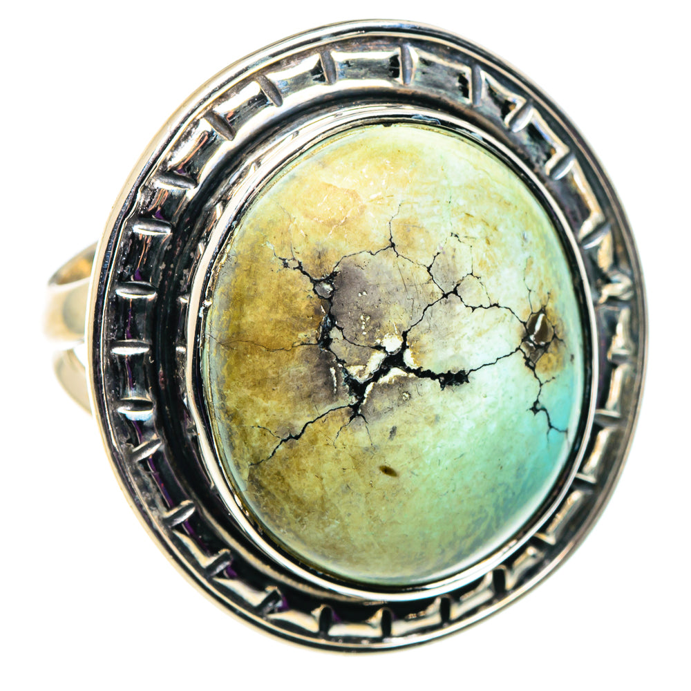 Tibetan Turquoise Rings handcrafted by Ana Silver Co - RING92618