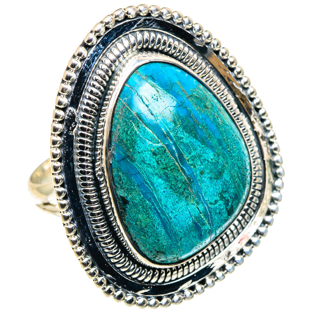 Chrysocolla Rings handcrafted by Ana Silver Co - RING92625