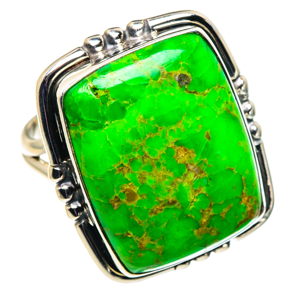 Gaspeite Rings handcrafted by Ana Silver Co - RING92630