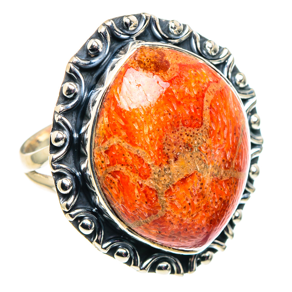 Sponge Coral Rings handcrafted by Ana Silver Co - RING92639