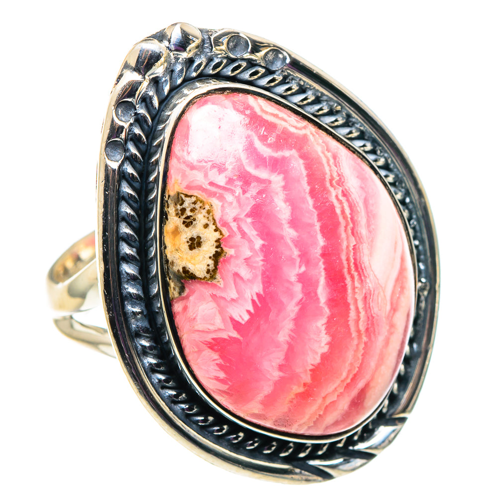 Rhodochrosite Rings handcrafted by Ana Silver Co - RING92641