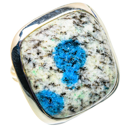 K2 Blue Azurite Rings handcrafted by Ana Silver Co - RING92655
