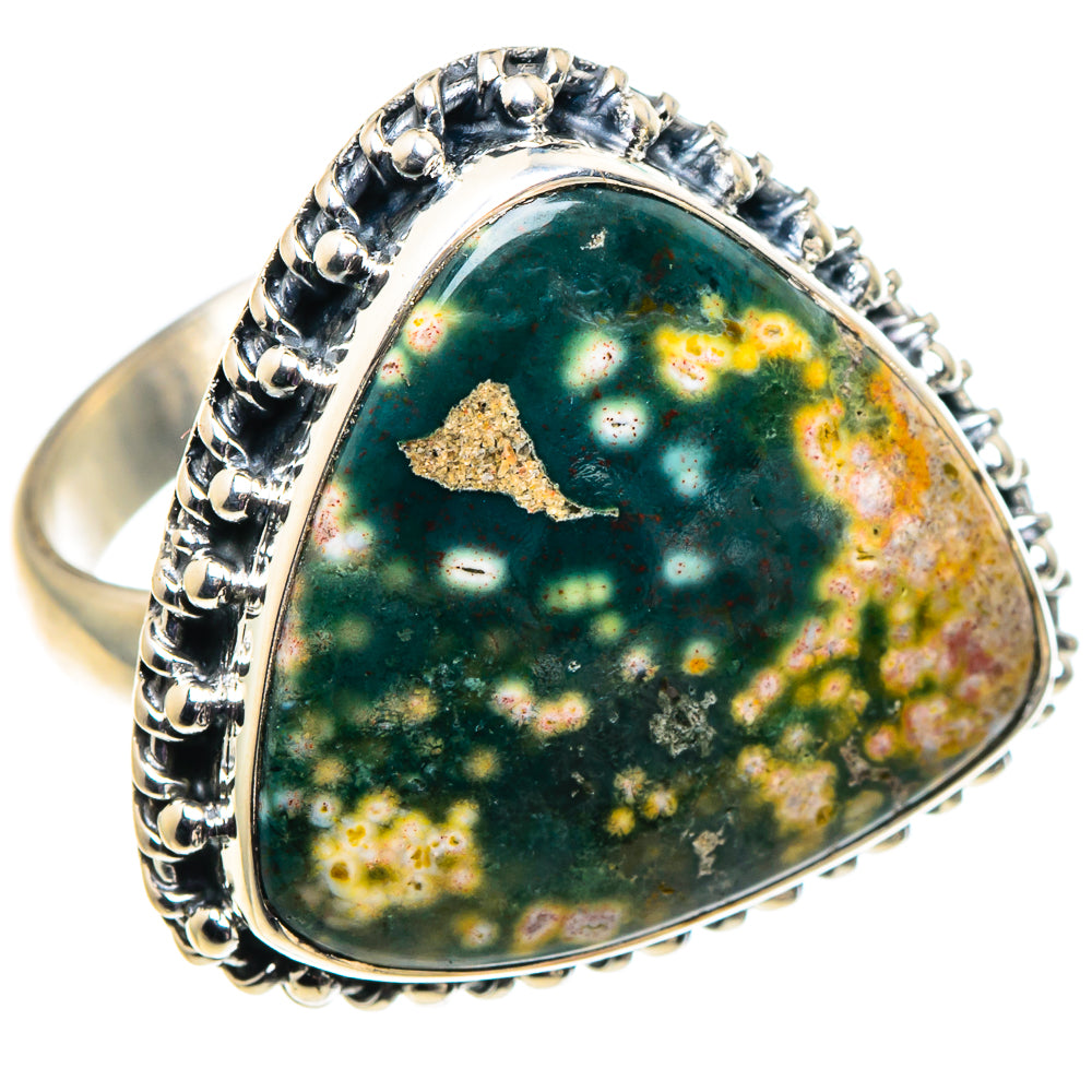 Ocean Jasper Rings handcrafted by Ana Silver Co - RING92662