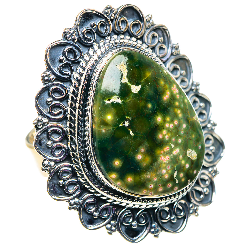 Ocean Jasper Rings handcrafted by Ana Silver Co - RING92664 - Photo 2
