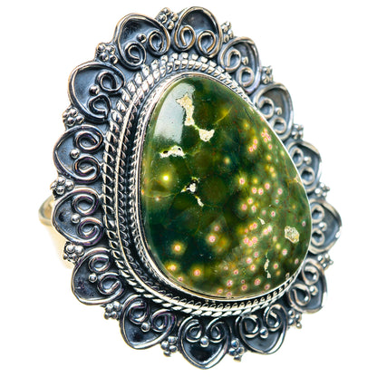 Ocean Jasper Rings handcrafted by Ana Silver Co - RING92664 - Photo 2