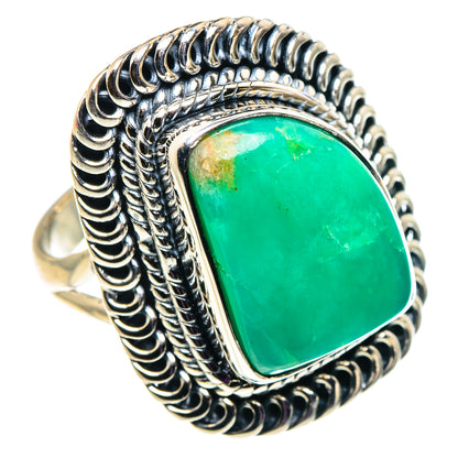 Chrysoprase Rings handcrafted by Ana Silver Co - RING92665
