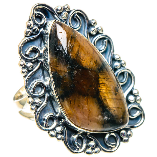 Chiastolite Rings handcrafted by Ana Silver Co - RING92671