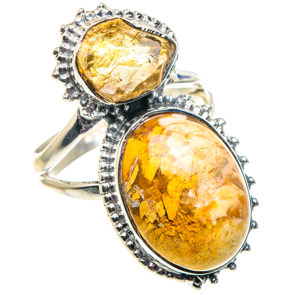 Brecciated Mookaite Rings handcrafted by Ana Silver Co - RING92674