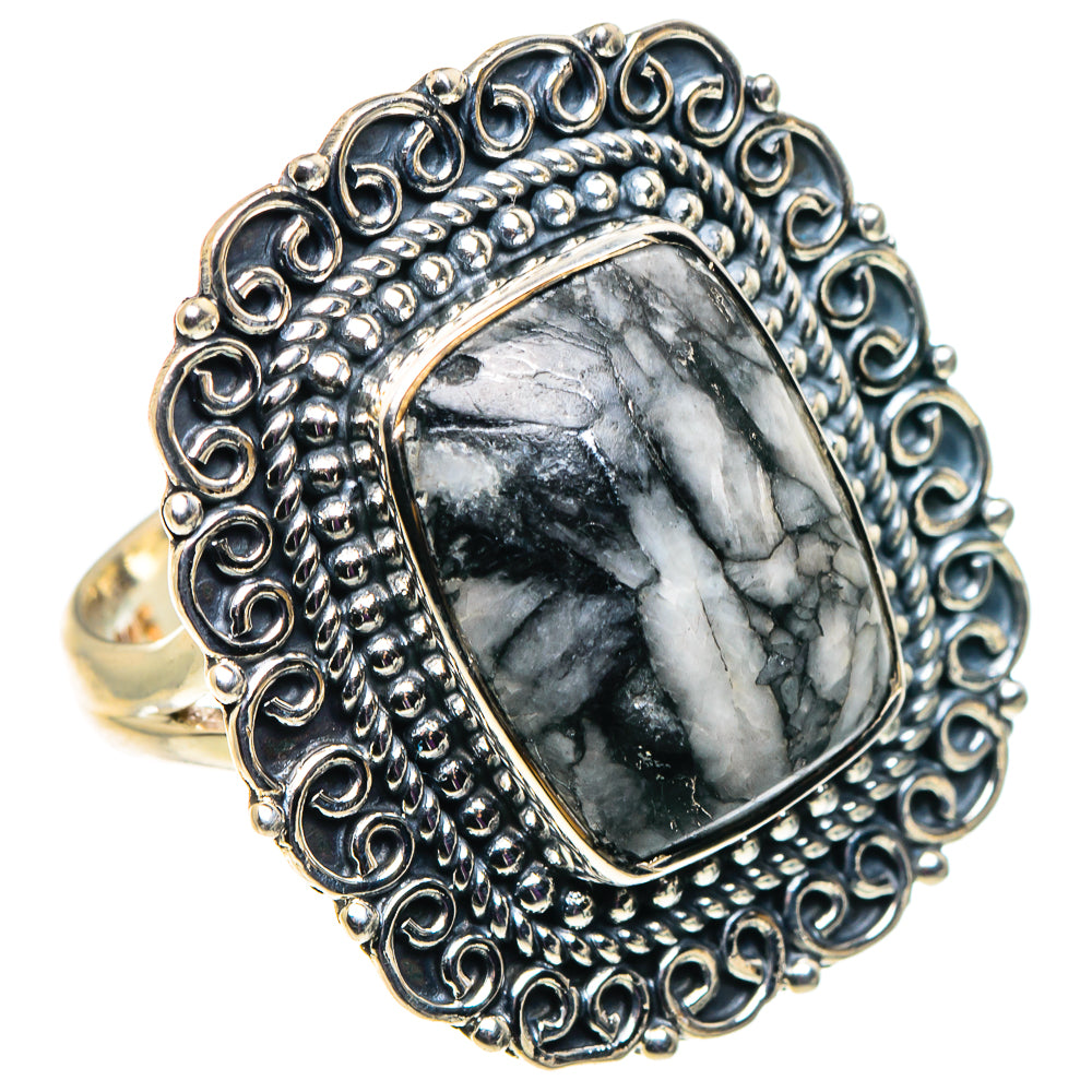 Pinolith Jasper Rings handcrafted by Ana Silver Co - RING92689 - Photo 2