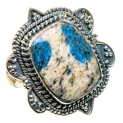 K2 Blue Azurite Rings handcrafted by Ana Silver Co - RING92694 - Photo 2