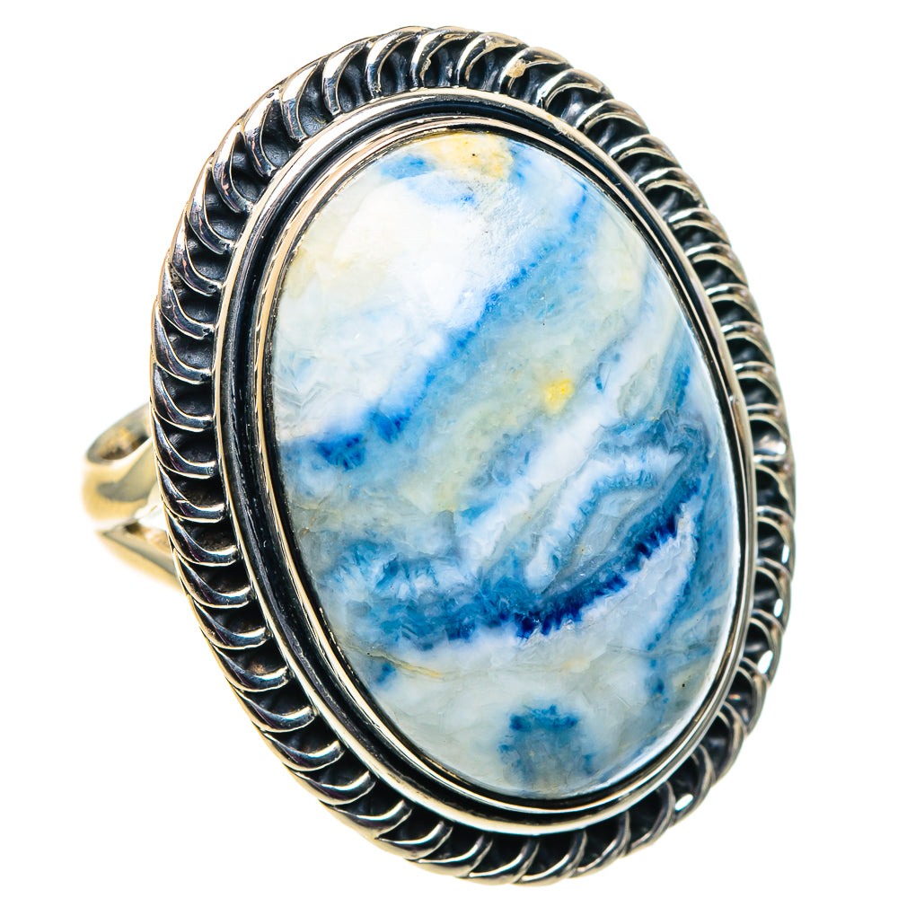 Blue Scheelite Rings handcrafted by Ana Silver Co - RING92696