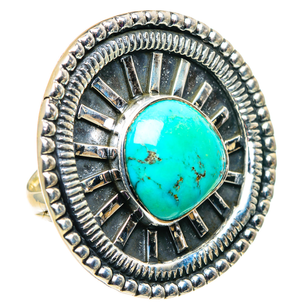 Tibetan Turquoise Rings handcrafted by Ana Silver Co - RING92699