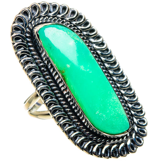 Chrysoprase Rings handcrafted by Ana Silver Co - RING92702