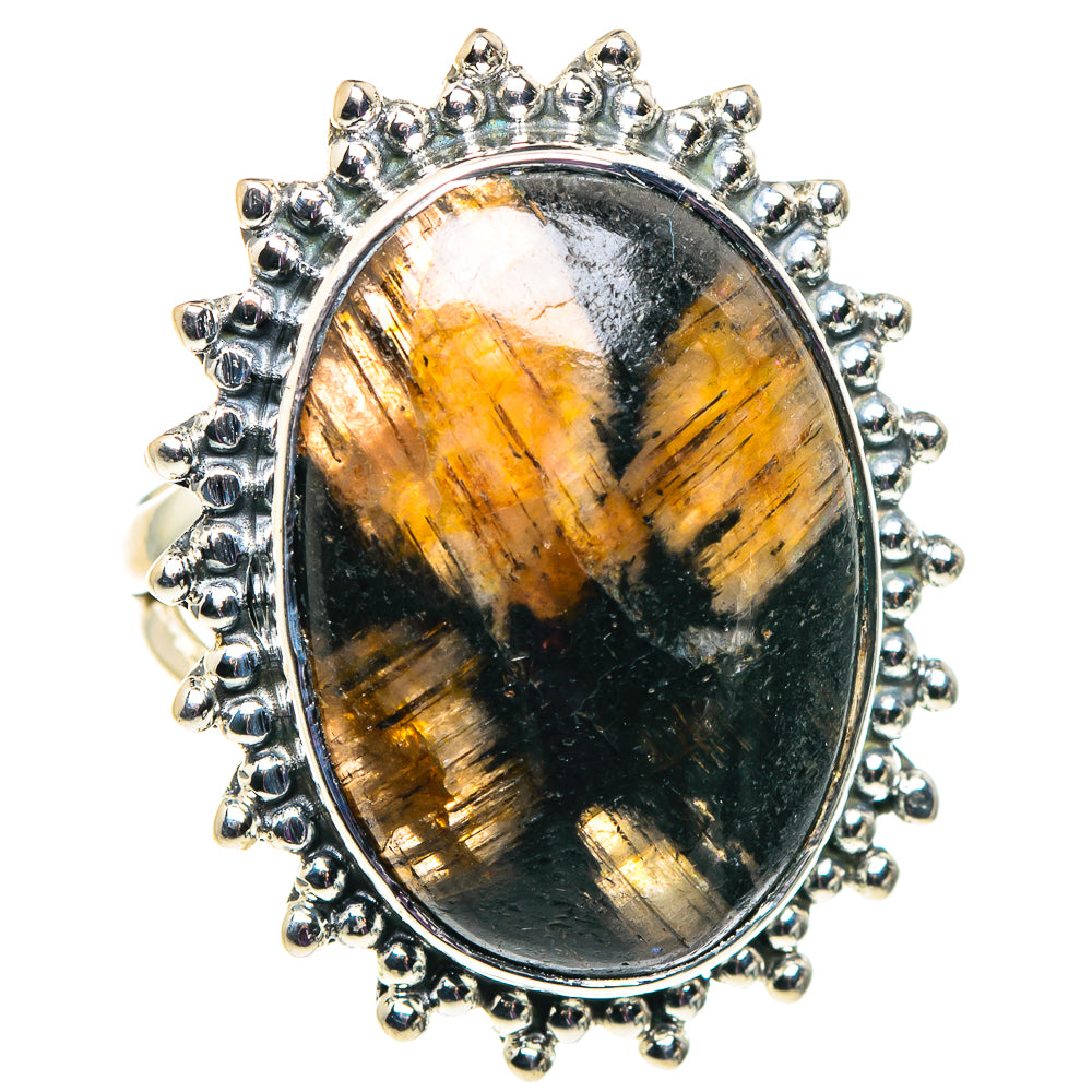 Chiastolite Rings handcrafted by Ana Silver Co - RING92704