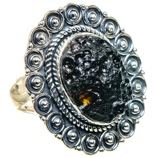 Tektite Rings handcrafted by Ana Silver Co - RING92711 - Photo 2
