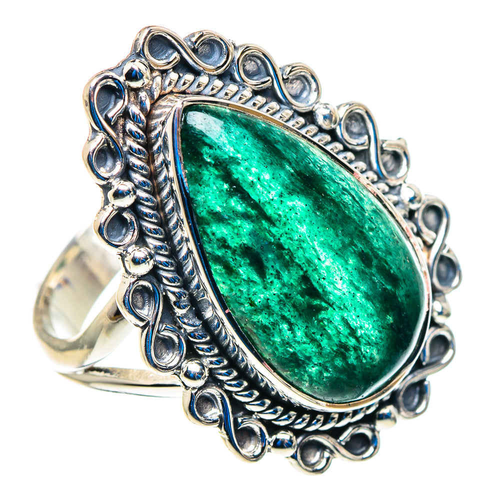 Green Aventurine Rings handcrafted by Ana Silver Co - RING92727
