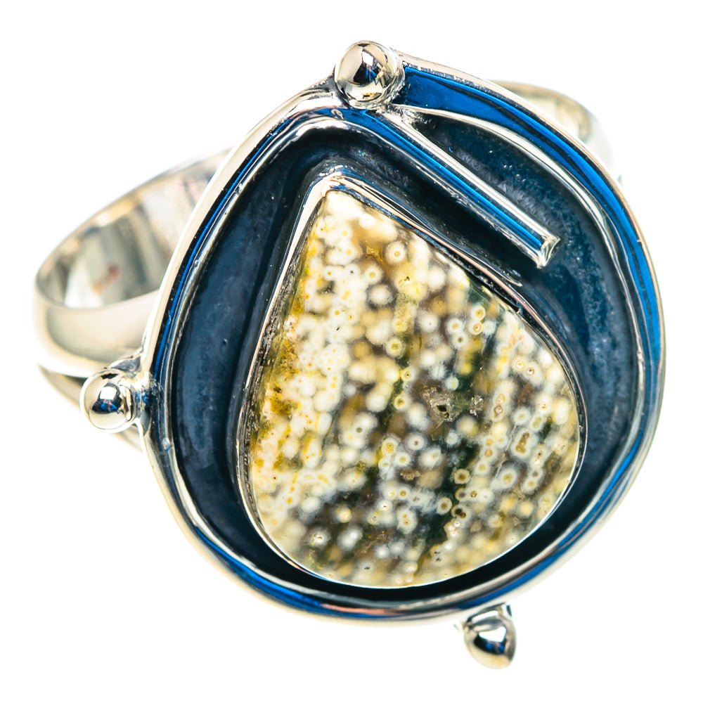 Ocean Jasper Rings handcrafted by Ana Silver Co - RING92728